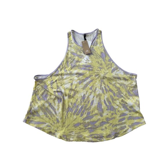 Adidas GK5145 University Tank Top Purple / Yellow ( 3X ) - Picture 2 of 4